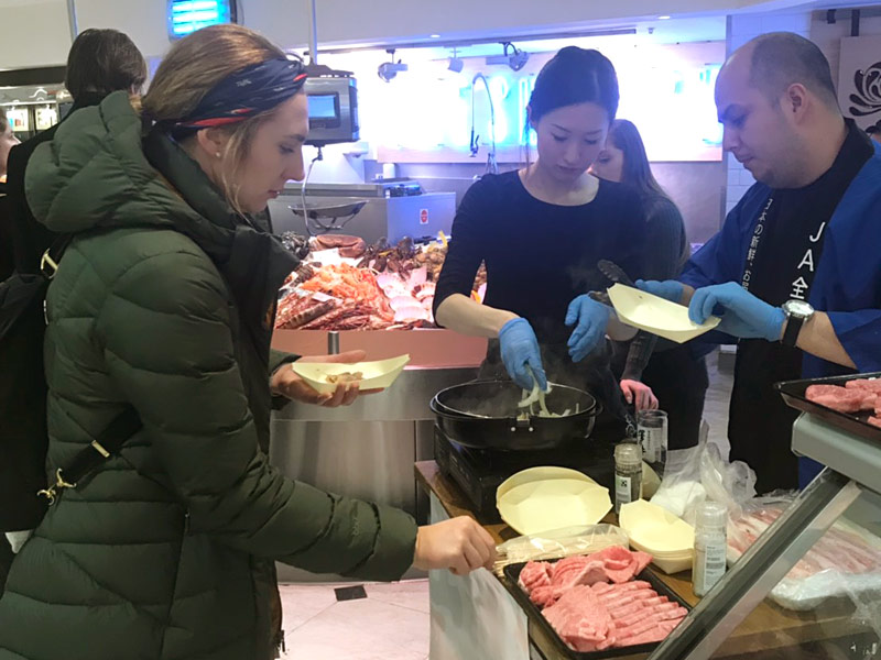 Wagyu event held at luxury department store in London