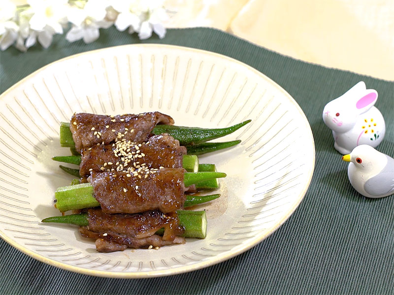 和牛食譜,和牛秋葵卷