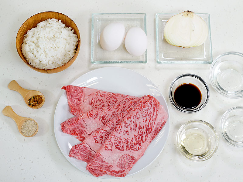 和牛食譜,溫泉蛋和牛丼